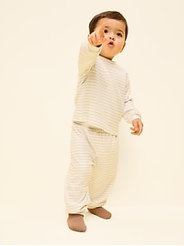 Image number 4 showing, Cozy-Knit Long-Sleeve Top and Leggings Set for Baby