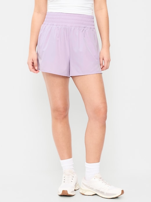 Image number 5 showing, Extra High-Waisted Crinkle Run Shorts -- 3-inch inseam