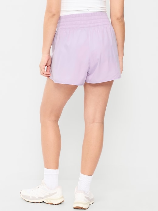 Image number 6 showing, Extra High-Waisted Crinkle Run Shorts -- 3-inch inseam