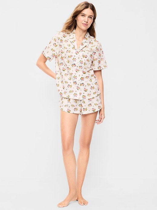 Image number 1 showing, Poplin Pajama Short Set