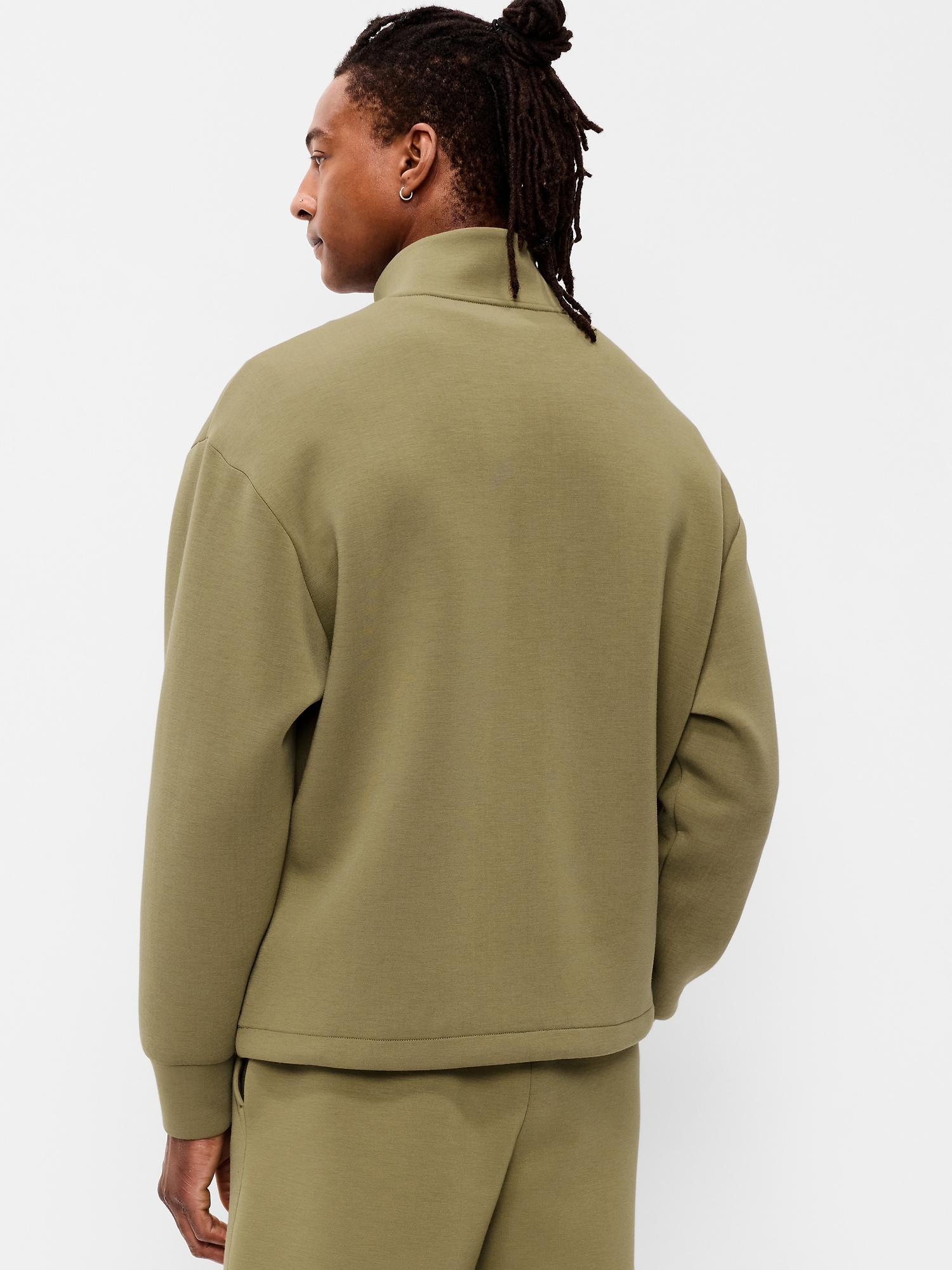 Bounce Fleece Oversized Quarter-Zip Pullover