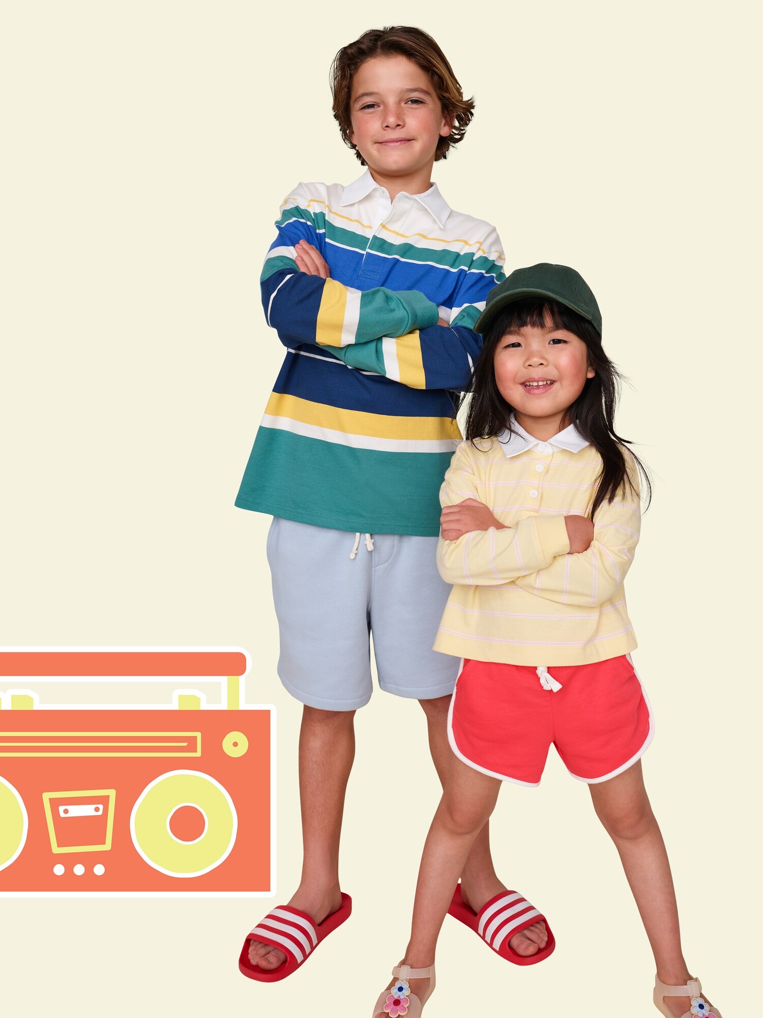 Шорты Old Navy French-Terry Shorts для девочек-малышей, цвет: Carnival — фото 3