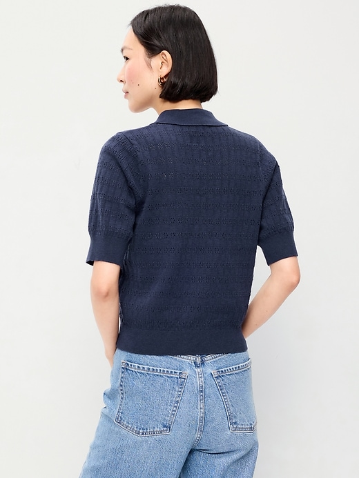 Image number 2 showing, SoSoft Lite Pointelle Polo