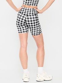 Image number 2 showing, Extra-High Waisted PowerSoft Boundless Pocket Biker Shorts-- 6-inch inseam - No Front Seam