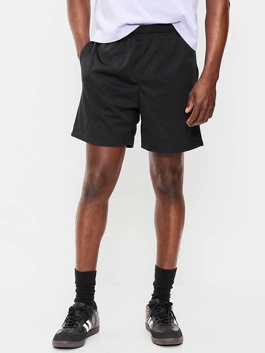 Image number 1 showing, Baggy Mesh Shorts -- 6-inch inseam