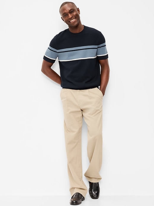 Image number 1 showing, Relaxed Color-Block Sweater T-Shirt