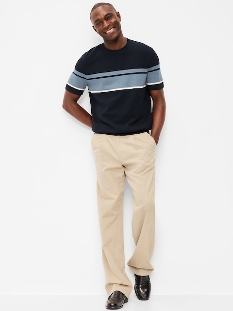 Relaxed Color-Block Sweater T-Shirt