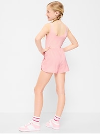 Image number 2 showing, PowerChill Sleeveless Ruffle-Trim Romper for Girls