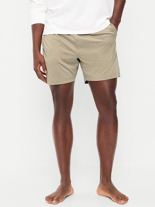 Image number 1 showing, Jersey-Knit Pajama Shorts