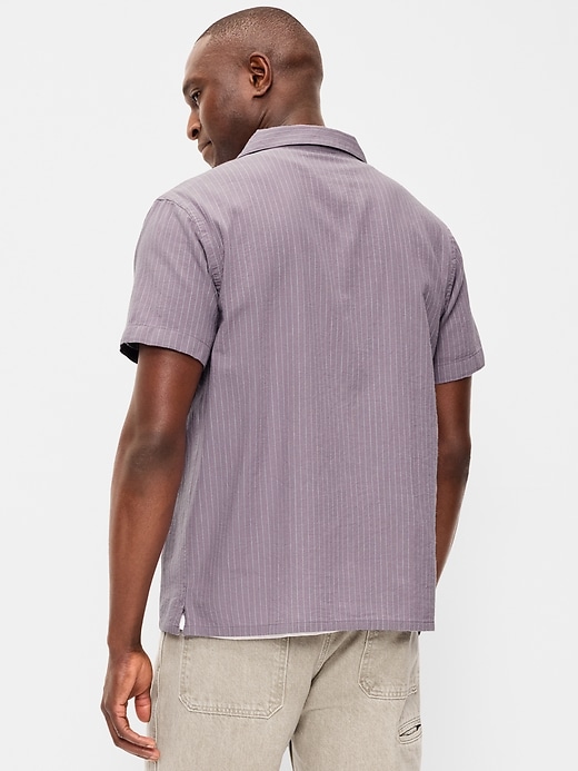 Image number 2 showing, Short-Sleeve Striped Camp Shirt