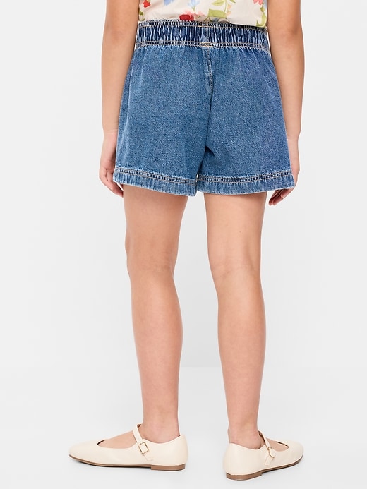 Image number 2 showing, High-Waisted Pull-On Jean Shorts for Girls