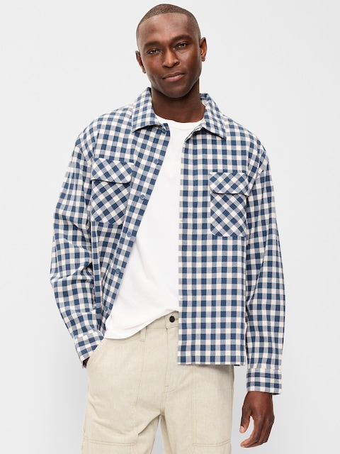 Loose Fit Cropped Shirt