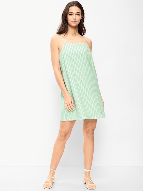 Strappy Mini Shift Dress