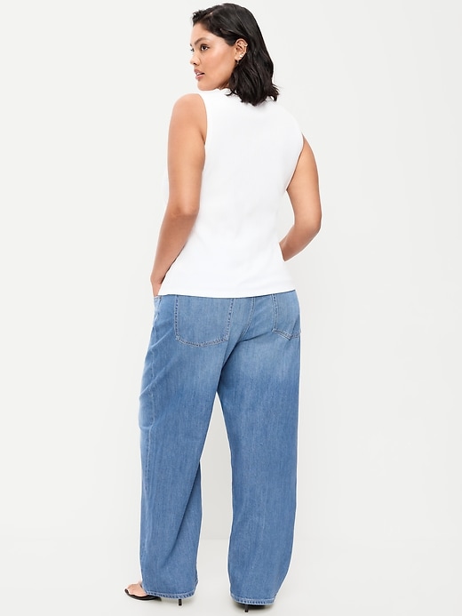 Image number 8 showing, Low-Rise Loose Jeans