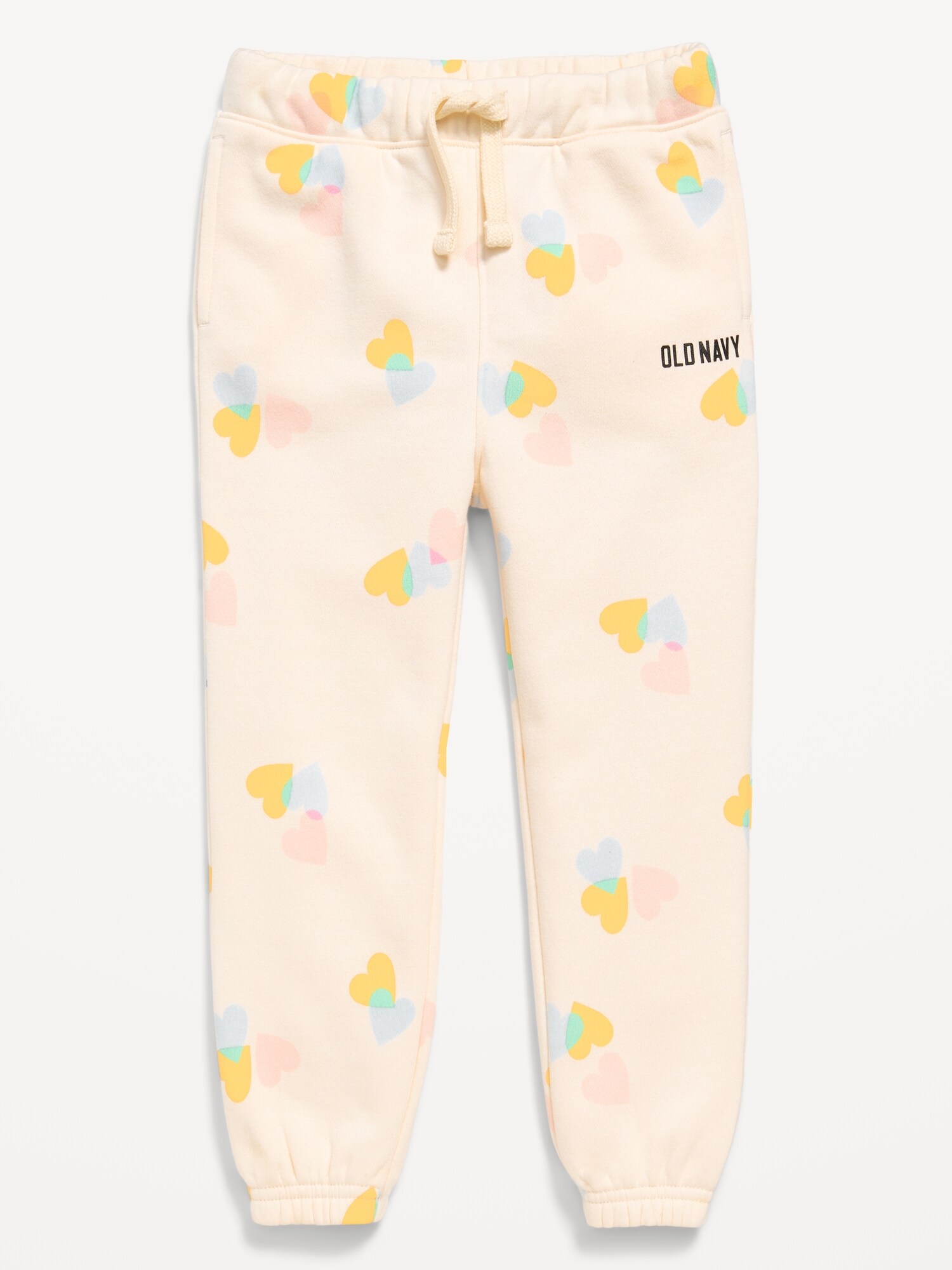 Брюки Old Navy Printed Cinched-Hem Jogger Sweatpants для девочек-малышей, цвет: Разноцветный — фото 2