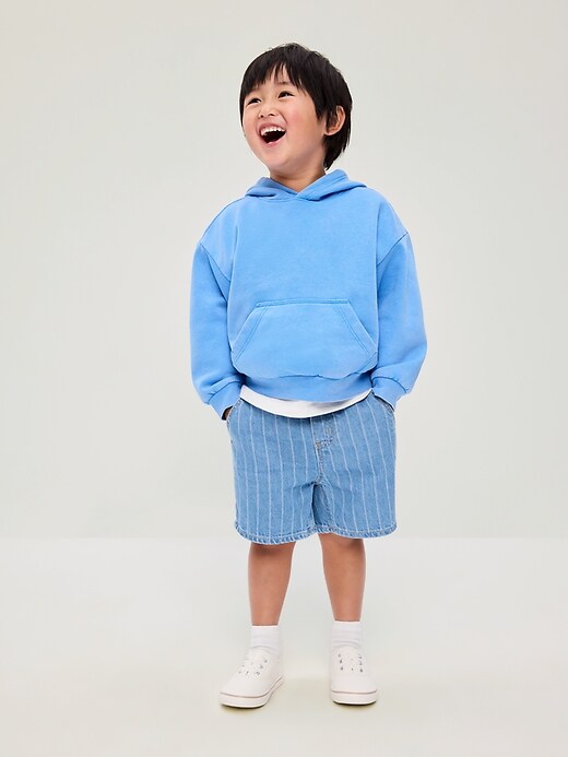 Image number 1 showing, Oversized Boxy Washed Unisex Pullover Hoodie for Toddler