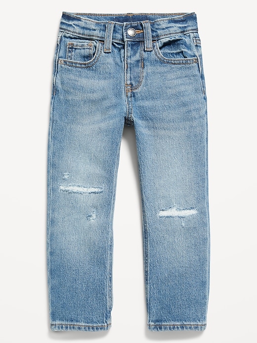 Image number 2 showing, Straight Ripped Stretch Jeans for Toddler Boys
