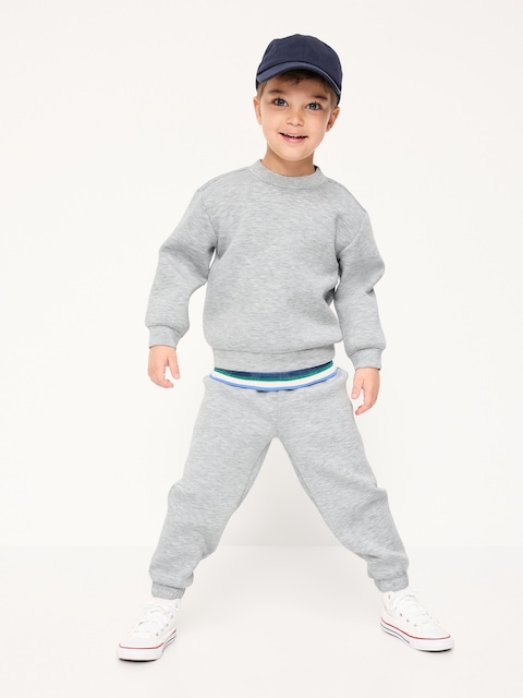 Oversized Bounce Fleece Crew-Neck Sweatshirt for Toddler Boys