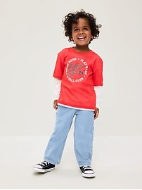 Image number 3 showing, Baggy Carpenter Utility Jeans for Toddler Boys
