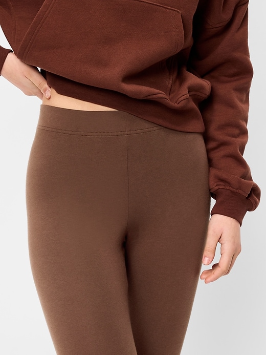 Image number 4 showing, High-Waisted Fashion Layering Cropped Legging
