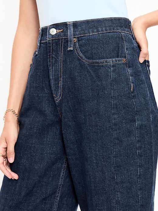Image number 5 showing, High-Waisted Barrel Ankle Jeans