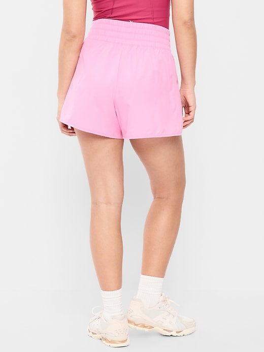 Image number 3 showing, Extra High-Waisted Crinkle Run Shorts -- 3-inch inseam