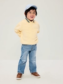 Image number 2 showing, Oversized Collared Sweatshirt for Toddler Boys