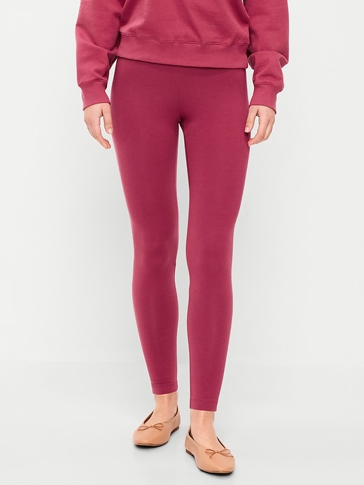 Image number 2 showing, High-Waisted Jersey Fashion Layering Leggings