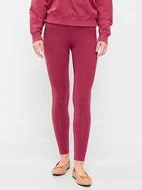 Image number 2 showing, High-Waisted Jersey Fashion Layering Leggings