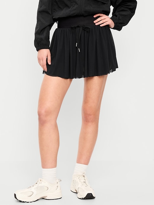 Image number 1 showing, High-Waisted Mesh Skort