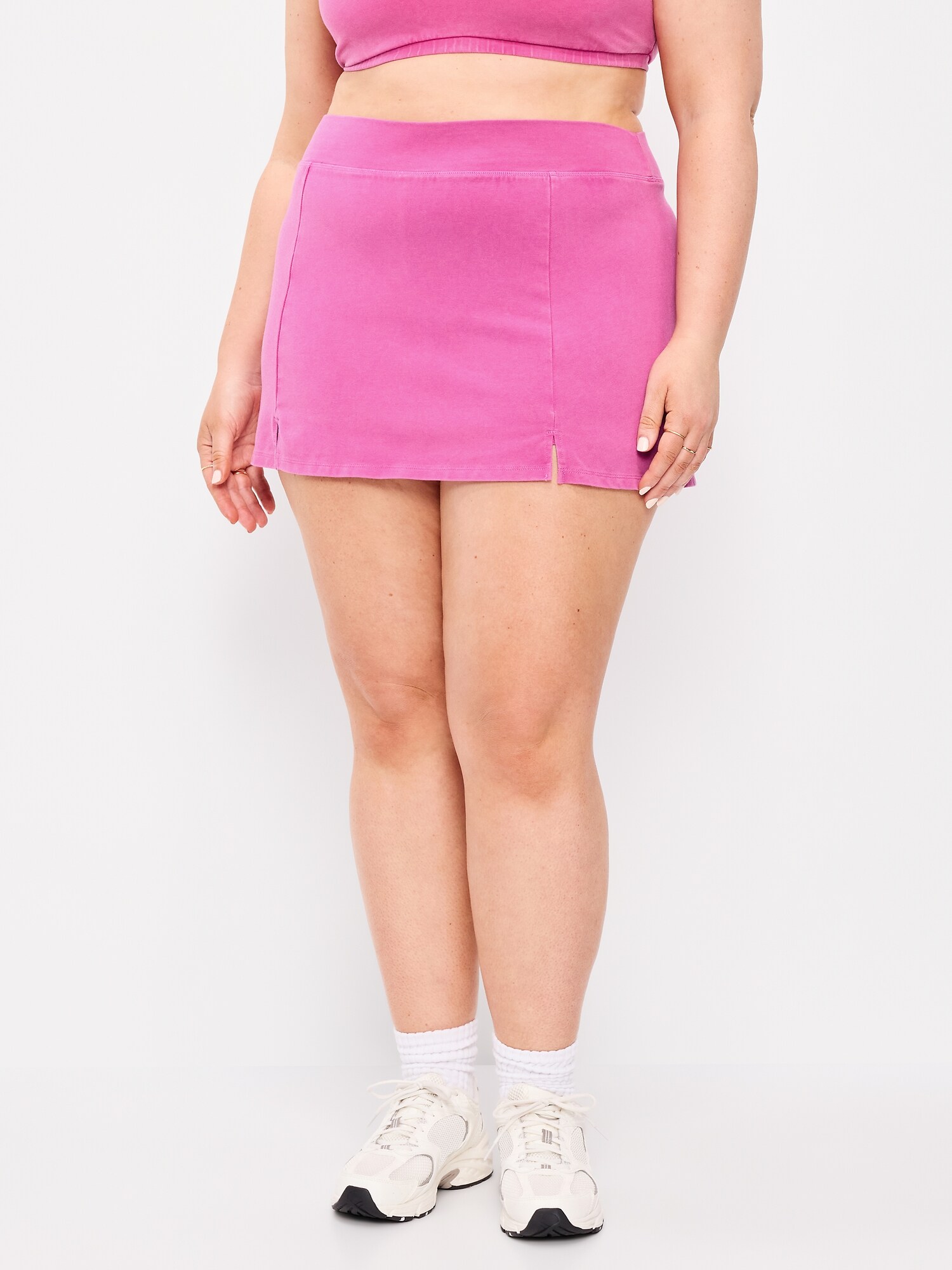 Женская юбка-шорты Old Navy High-Waisted PowerChill Skort, цвет: Dragonfruit — фото 6