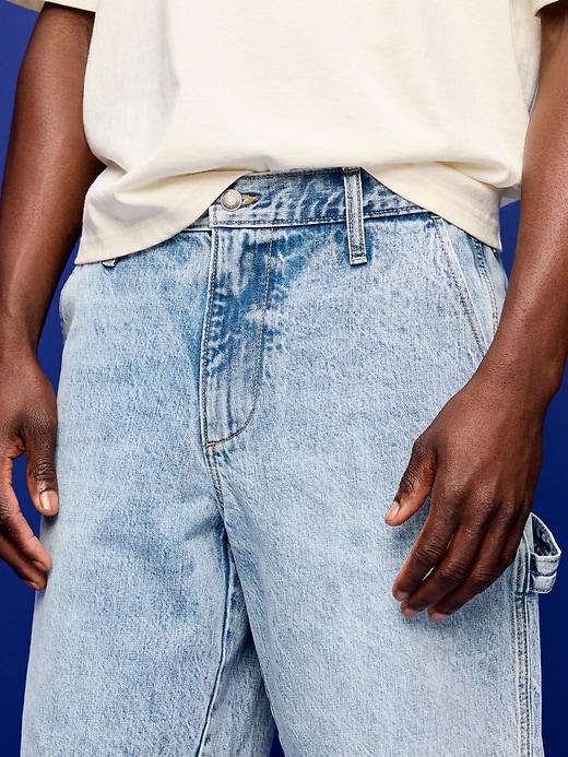 Image number 3 showing, Baggy Tech Carpenter Jean Shorts-- 10-inch inseam