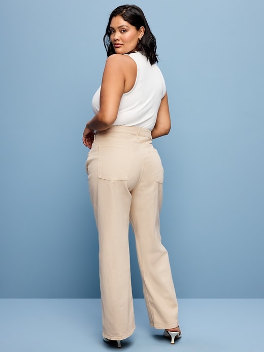 Image number 3 showing, Extra High-Waisted Wide-Leg Jeans