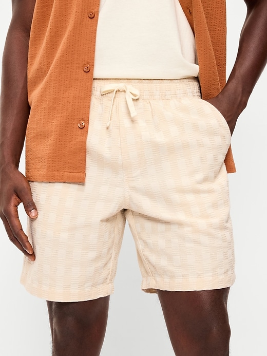 Image number 4 showing, Textured-Knit Jogger Shorts -- 7-inch inseam