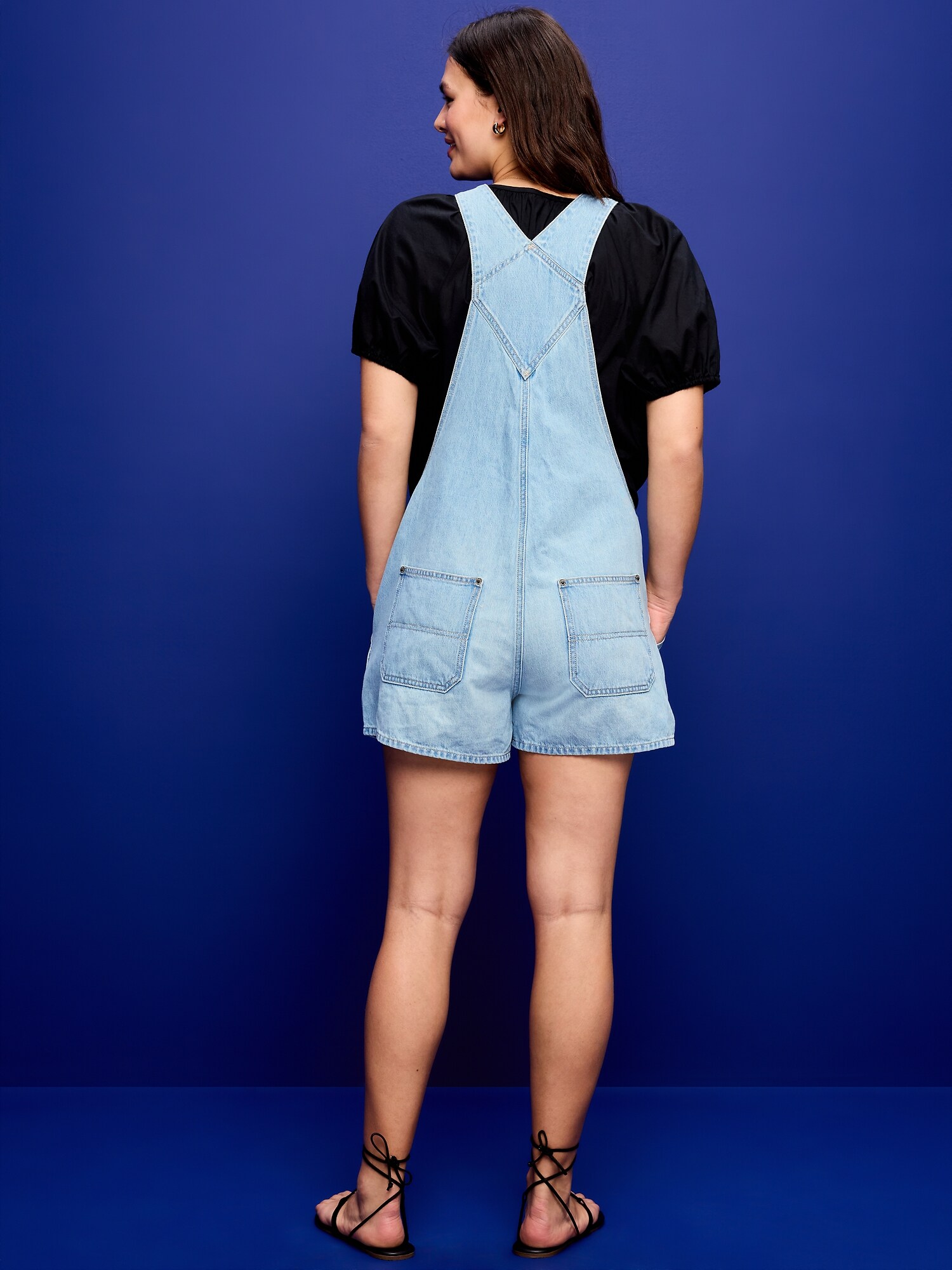 Женские комбинезоны Old Navy Baggy Shortalls, цвет: Easton — фото 6