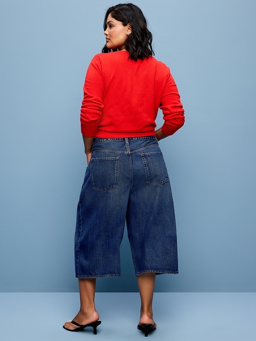 Image number 9 showing, Mid-Rise Baggy Cropped Jeans
