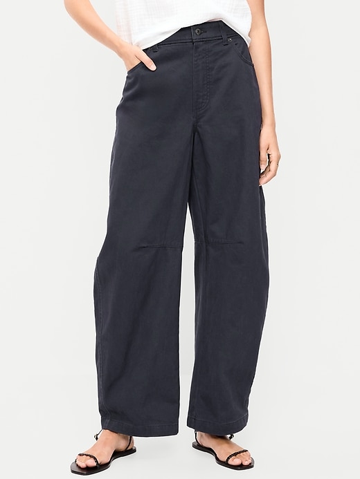 Image number 2 showing, Mid-Rise Barrel Chino Pants