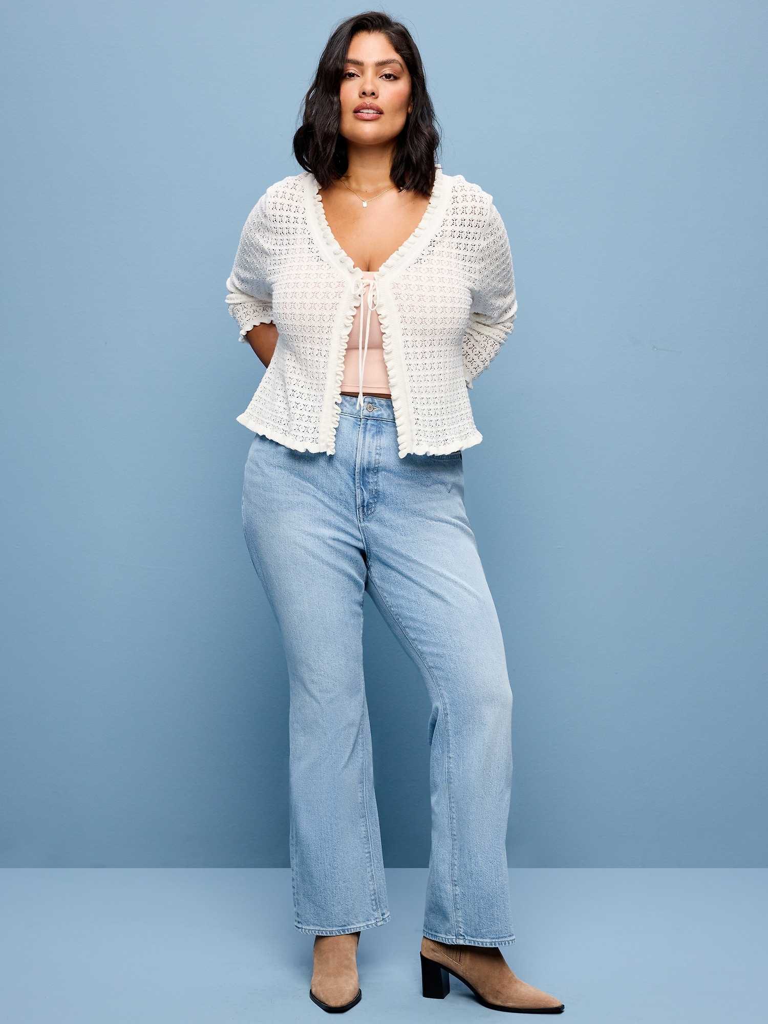 Extra High-Waisted Boot-Cut Jeans