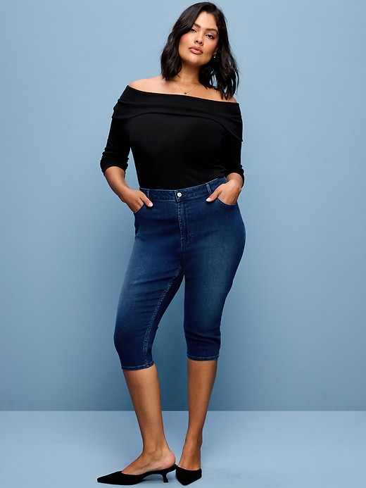 Image number 8 showing, High-Waisted Wow Capri Jeans