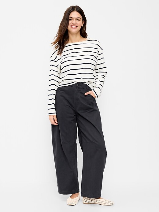 Image number 4 showing, Mid-Rise Barrel Chino Pants