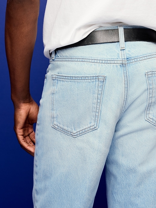 Image number 4 showing, Structured Loose Non-Stretch Jeans