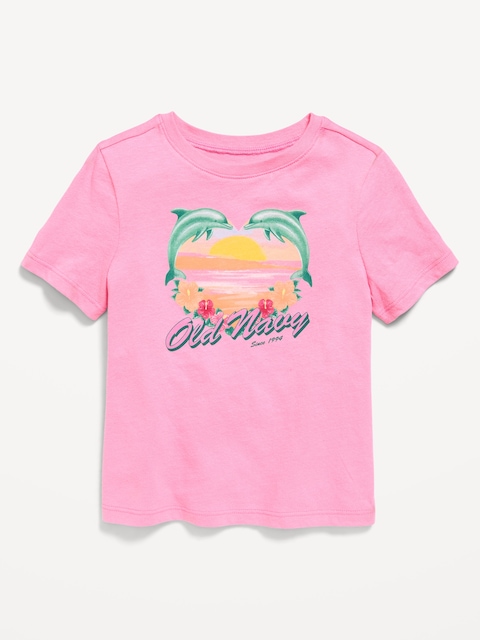 Short-Sleeve Logo-Graphic T-Shirt for Toddler Girls