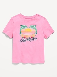 Image number 1 showing, Short-Sleeve Logo-Graphic T-Shirt for Toddler Girls