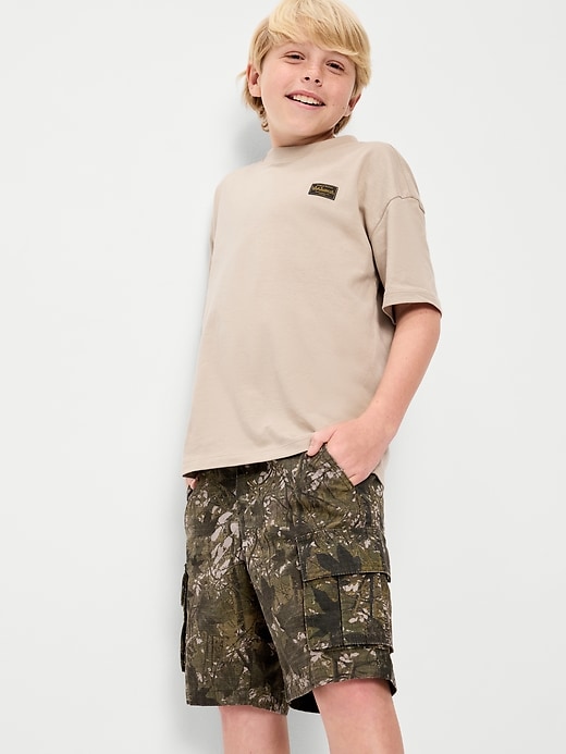 Image number 3 showing, Knee Length Baggy Ripstop Cargo Shorts for Boys
