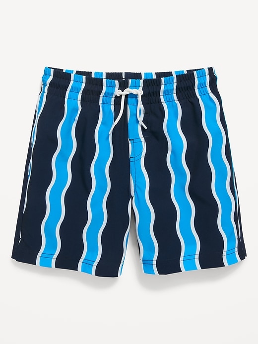 Image number 1 showing, Printed Swim Trunks for Boys