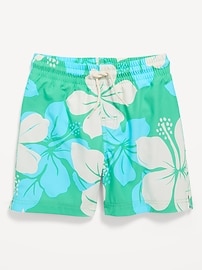 Image number 1 showing, Printed Swim Trunks for Boys