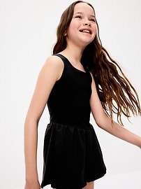Image number 3 showing, PowerChill Sleeveless Ruffle-Trim Romper for Girls
