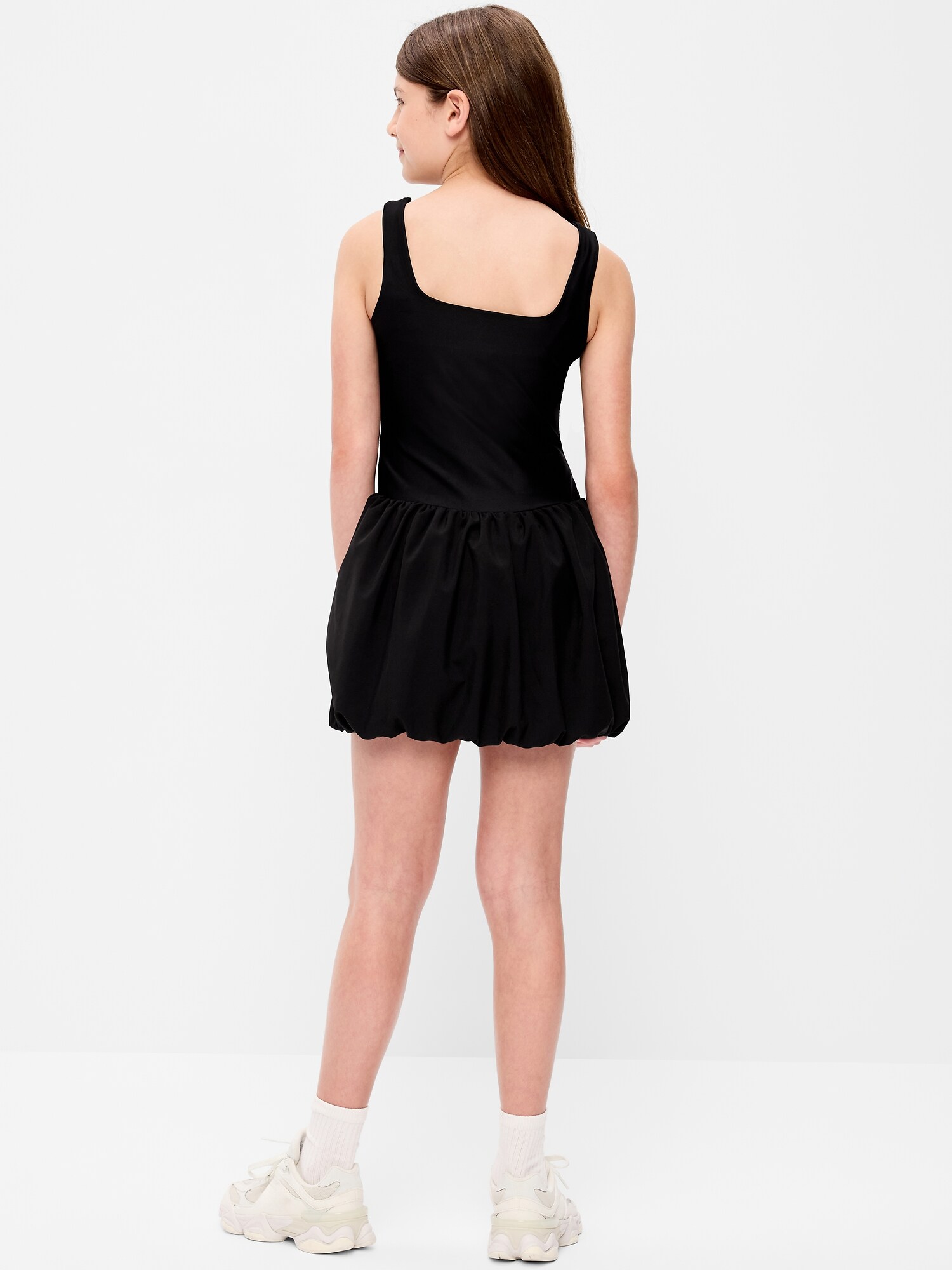 Платье Old Navy PowerSoft Sleeveless Bubble Athletic Dress для девочек, цвет: Чёрный — фото 2