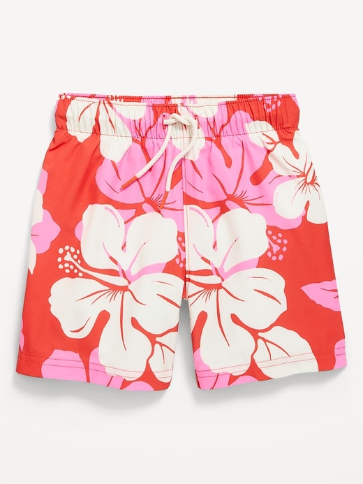 Image number 1 showing, Printed Swim Trunks for Toddler Boys