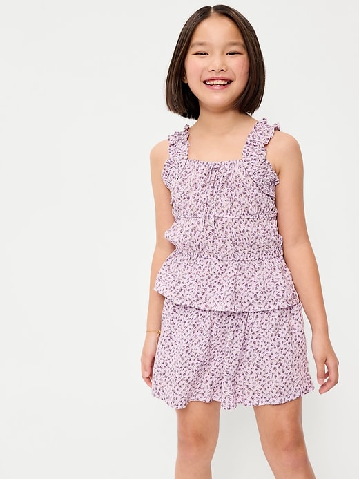 Image number 3 showing, Printed Pull-On Shorts for Girls